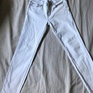J BRAND WHITE DENIM JEANS SIZE 29
